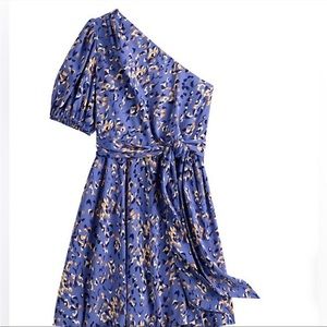 Nine West One Shoulder Fit and Flare Dress